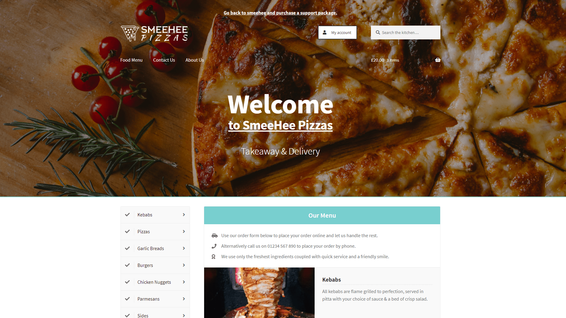 SmeeHee Pizza Demo Image